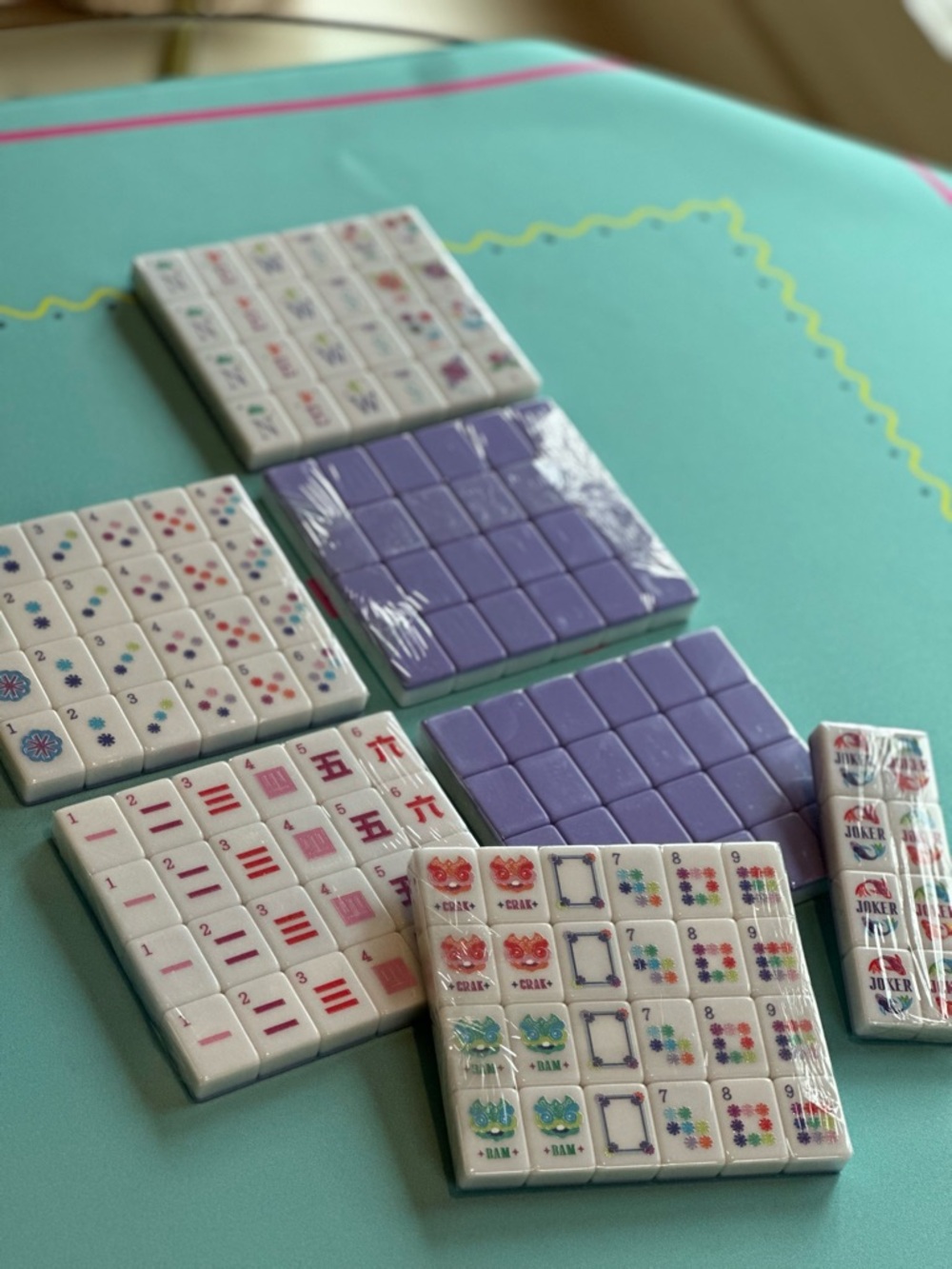 Hobby Lobby Lavender Purple Mahjong Tile Set - Picture 4 of 8